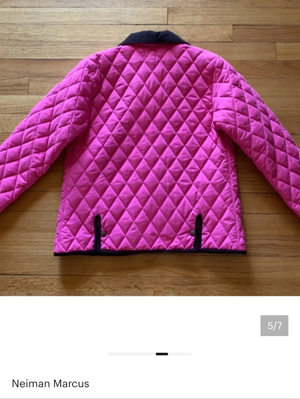 Neiman Marcus diamond quilted barn jacket